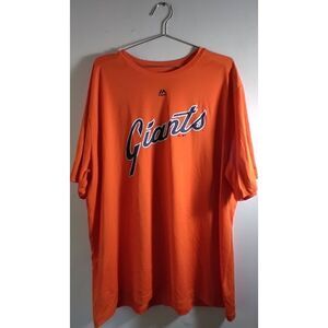 MLB San Francisco Giants Evolution Cool Cooling Tee 2XL Orange Short Sleeve